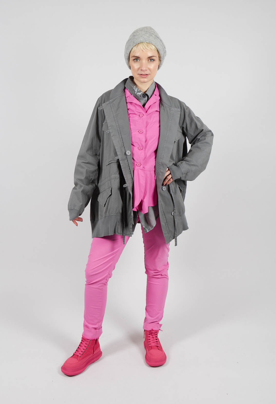 Utility Jacket in Dark Grey - 3201101