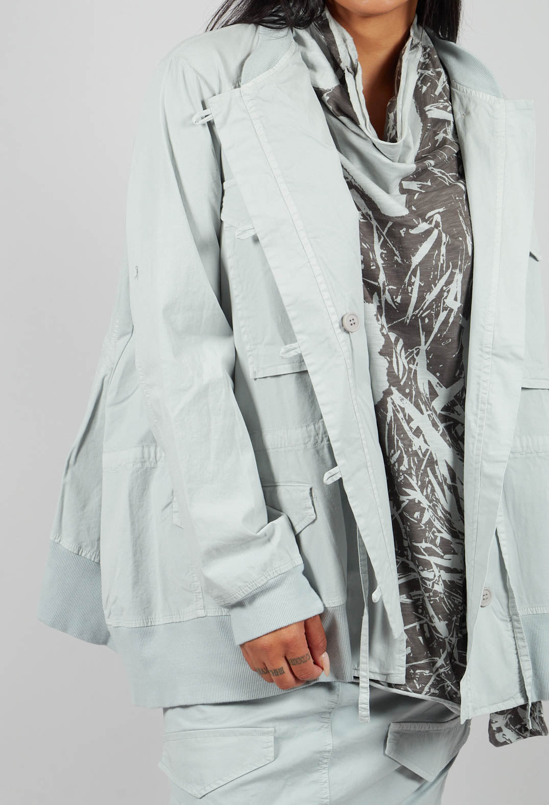 Utility Jacket in Light Grey - 3201101