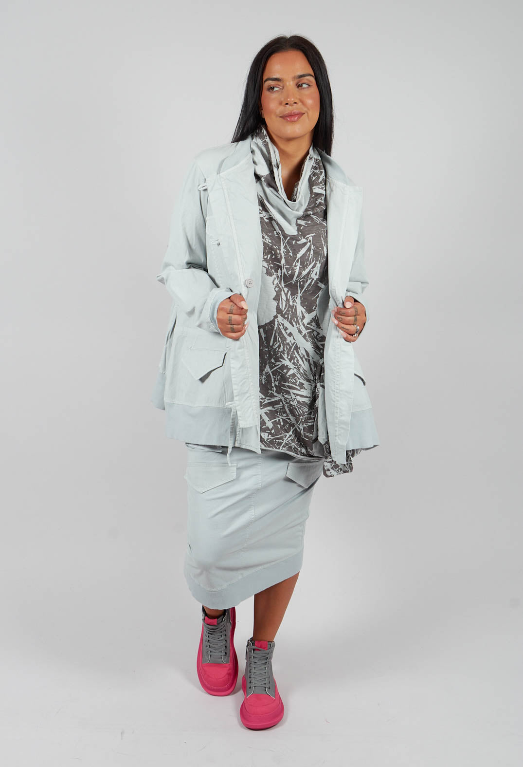 Utility Jacket in Light Grey - 3201101