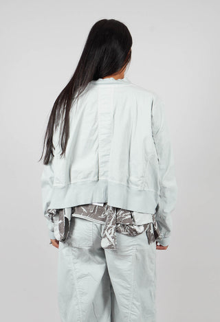 Cropped Utility Jacket in Light Grey - 3201102