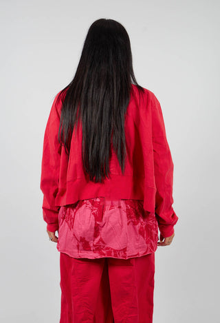 Cropped Utility Jacket in Rose - 3201102