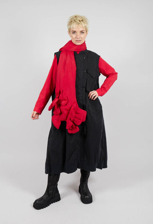 Sleeveless Utility Dress in Black - 3200903