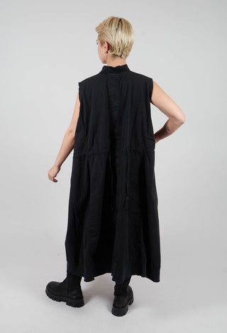 Sleeveless Utility Dress in Black - 3200903