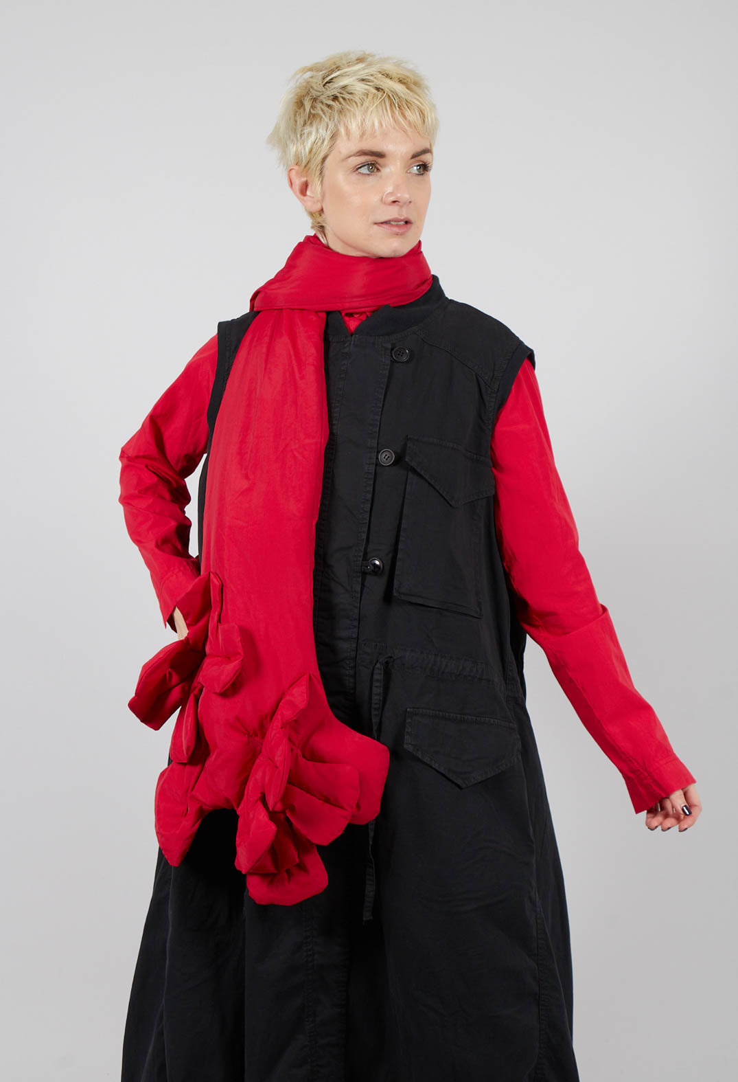 Sleeveless Utility Dress in Black - 3200903