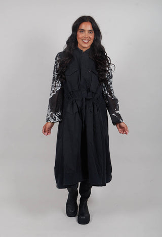 Sleeveless Utility Dress in Black - 3200903