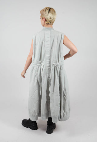 Sleeveless Utility Dress in Light Grey - 3200903