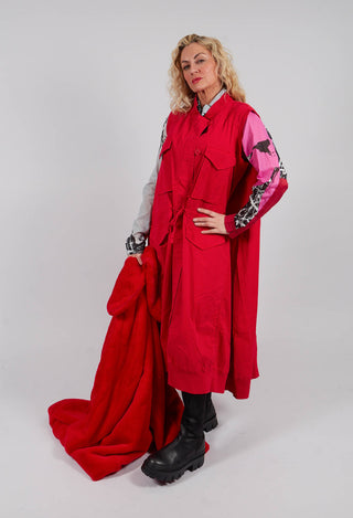 Sleeveless Utility Dress in Rose - 3200903