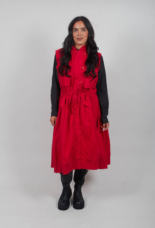 Sleeveless Utility Dress in Rose - 3200903