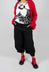 Cropped Balloon Leg Trousers in Black - 3200105