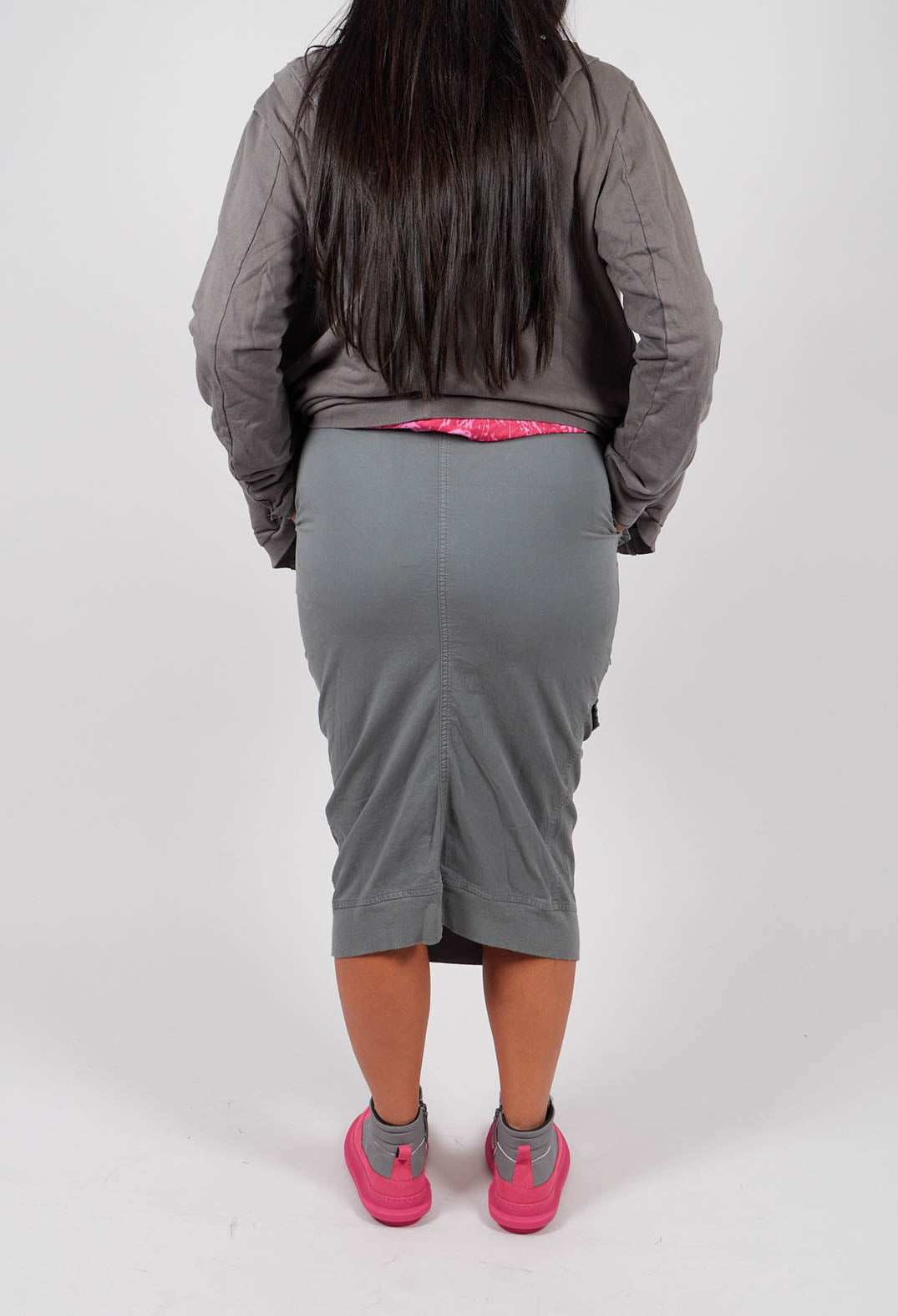 Utility Pencil Skirt in Dark Grey - 3200306