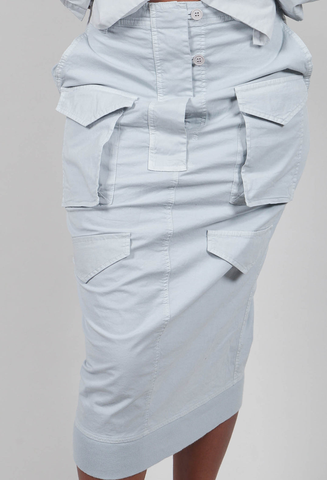 Utility Pencil Skirt in Light Grey - 3200306