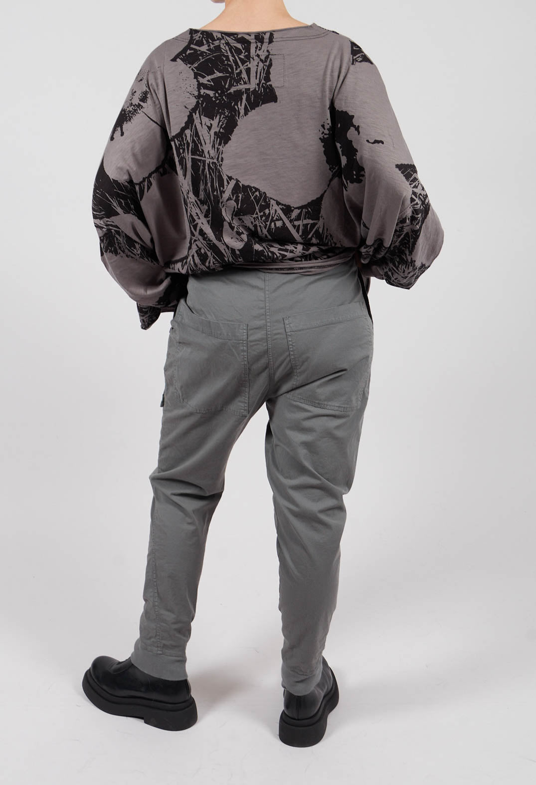 Slim Leg Utility Trousers in Dark Grey - 3200107