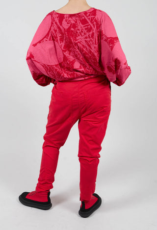 Slim Leg Utility Trousers in Rose - 3200107