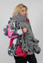 Padded Scarf in Dark Grey - 3211425
