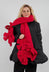 Padded Scarf in Rose - 3211425