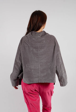 Short Jacket with Feature Pockets in Dark Grey - 3231101
