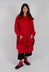 Velvet Oversized Coat with Feature Pockets in Rose - 3231203