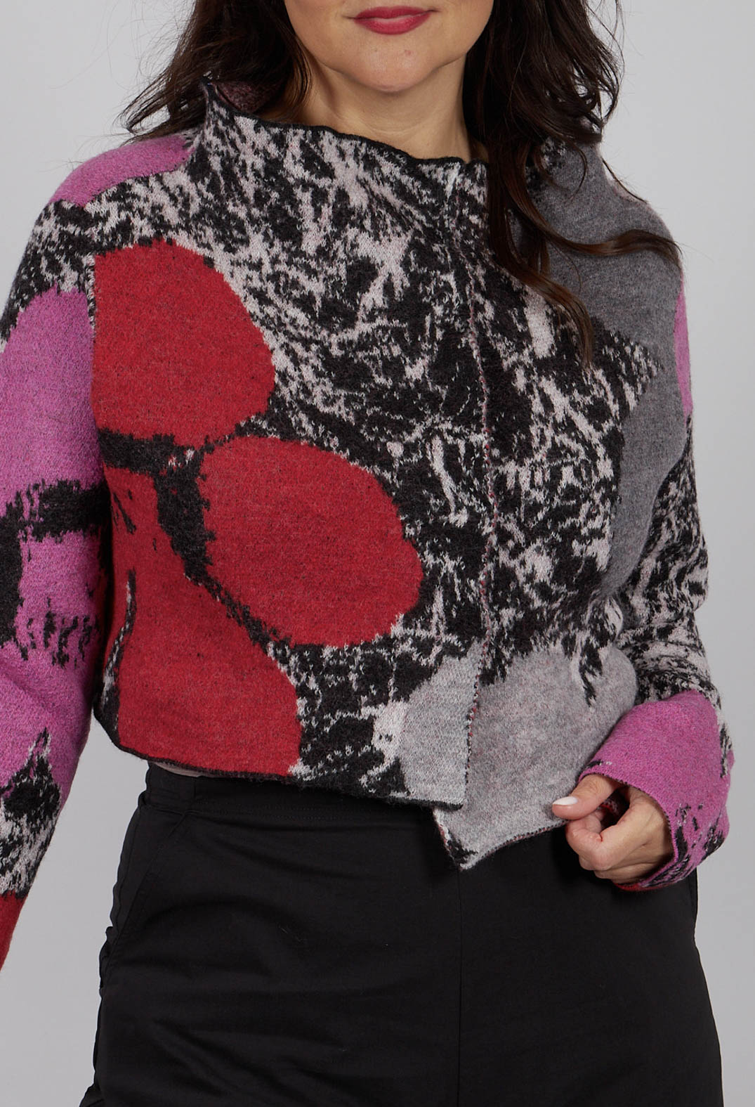 Cropped Cardigan in Multicolour - 3247101