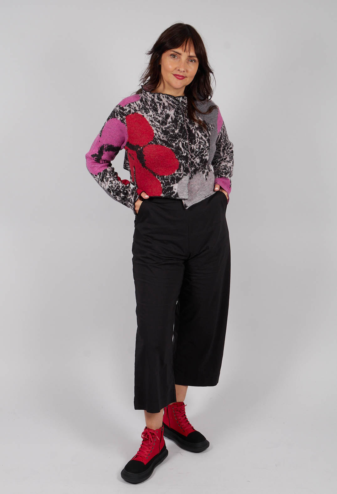 Cropped Cardigan in Multicolour - 3247101