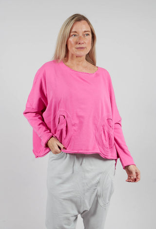 Jersey Top with Circular Pockets in Lily - 3250501