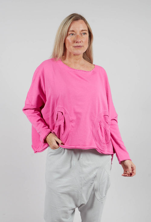 Jersey Top with Circular Pockets in Lily - 3250501