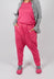 Drop Crotch Trousers with Circular Pocket in Lotus - 3250102