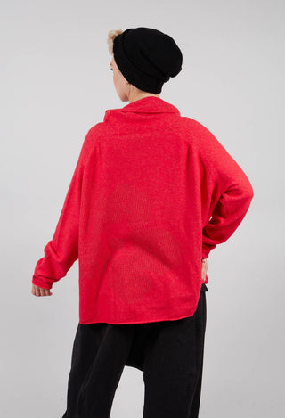 Pullover with Stitched Motif in Rose - 3270701