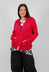 Zip Up Hooded Jacket in Rose with Lotusflock - 3291115
