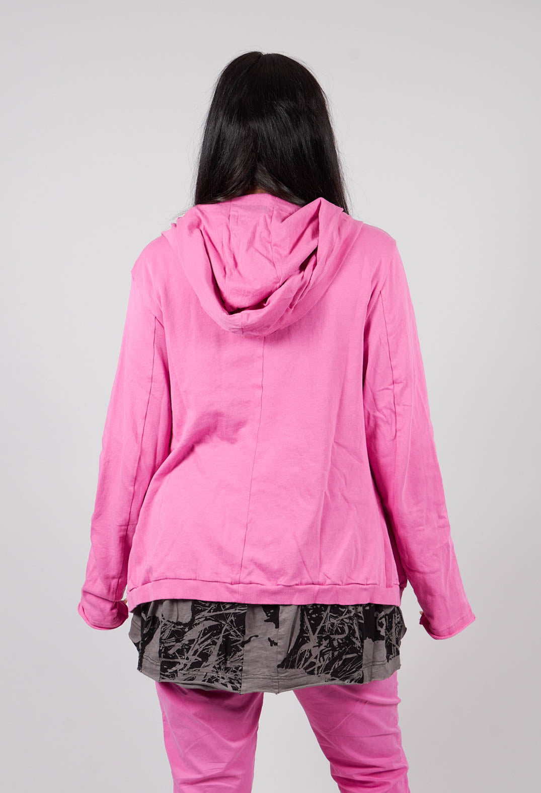 Zip Up Hooded Jacket in Lily with Lotusflock - 3291115