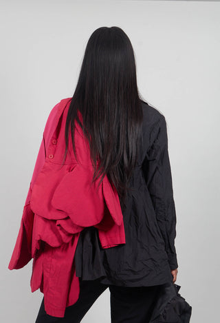 Shirt with Pleated Back in Black - 3300401