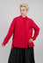 Shirt with Pleated Back in Rose - 3300401