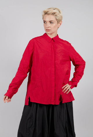Shirt with Pleated Back in Rose - 3300401