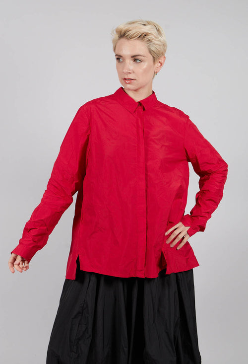 Shirt with Pleated Back in Rose - 3300401