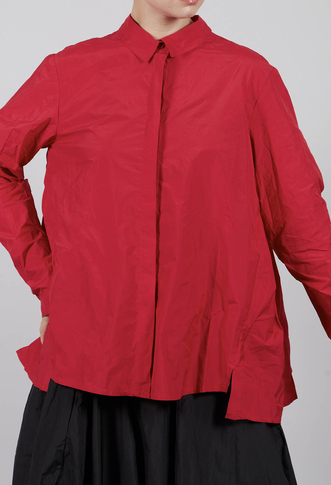 Shirt with Pleated Back in Rose - 3300401