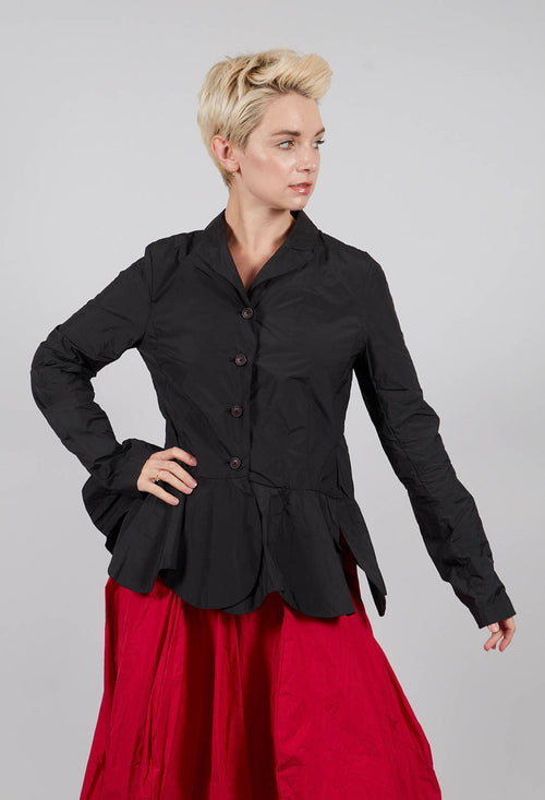 Jacket with Feature Hemline in Black - 3301103