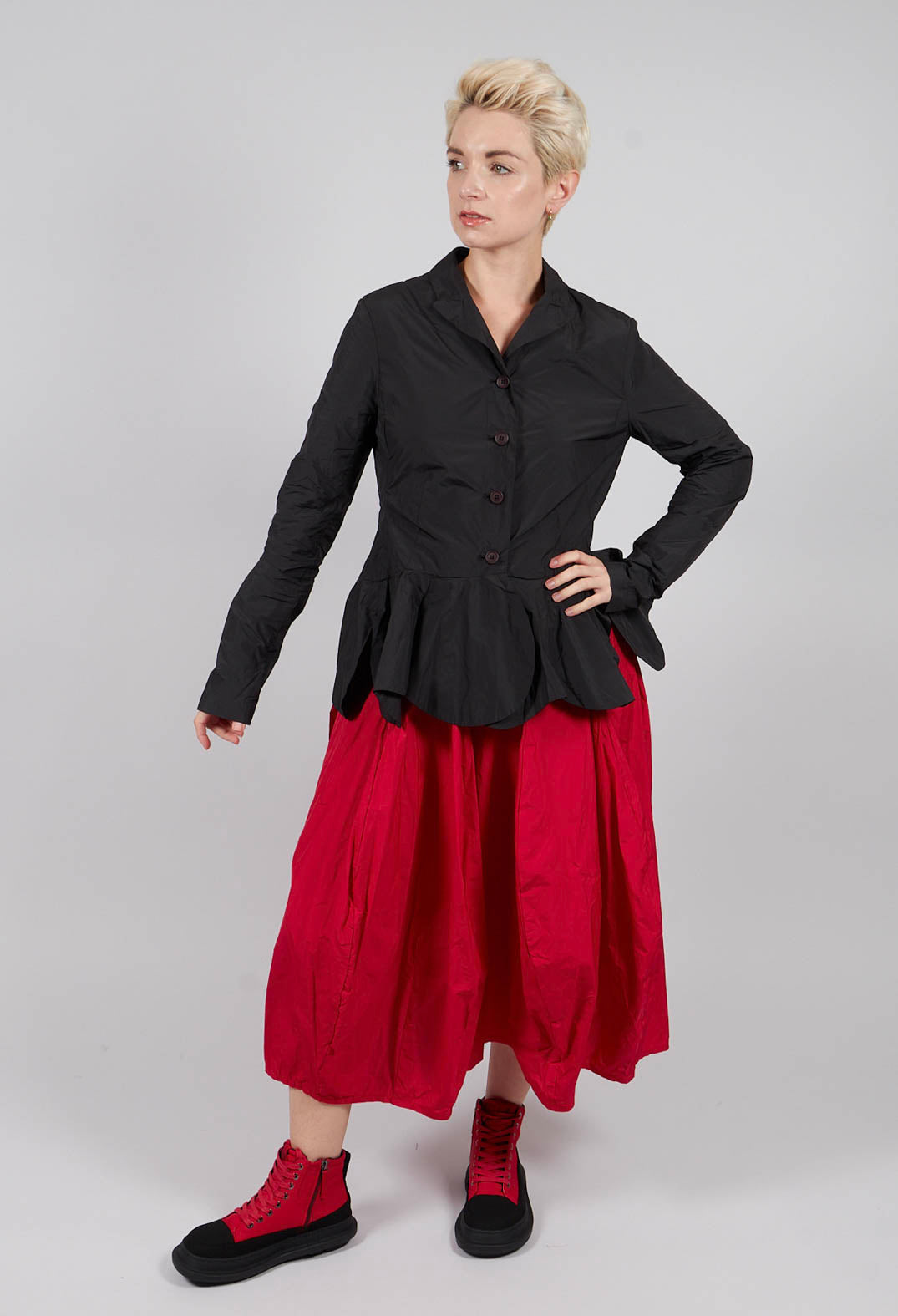 Jacket with Feature Hemline in Black - 3301103