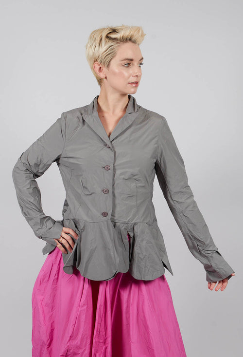 Jacket with Feature Hemline in Dark Grey - 3301103
