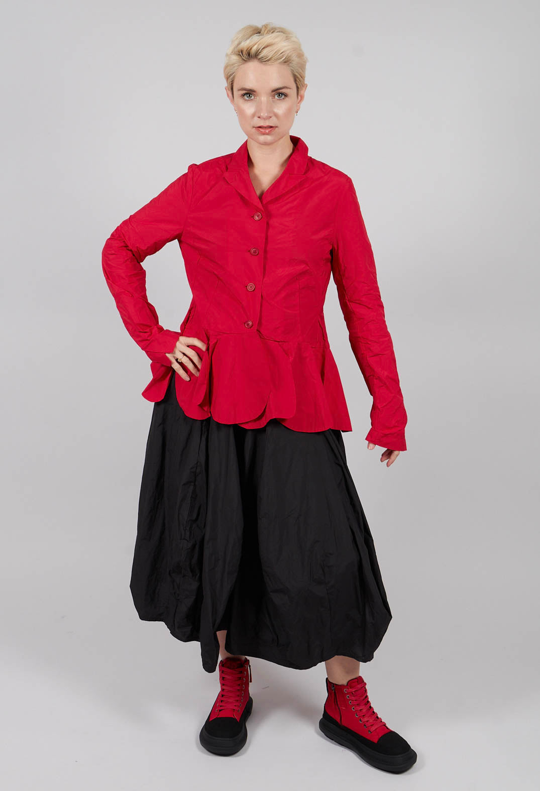 Jacket with Feature Hemline in Rose - 3301103