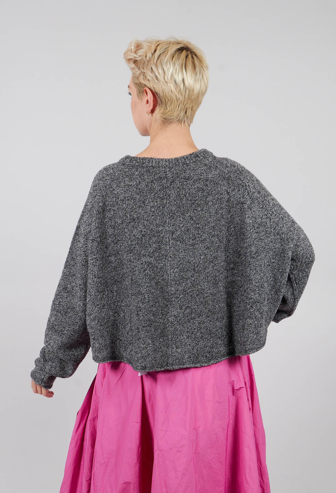 Short Cardigan in Dark Grey - 3317102