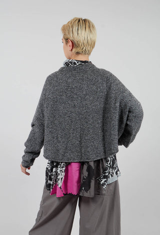 Short Cardigan in Dark Grey - 3317102