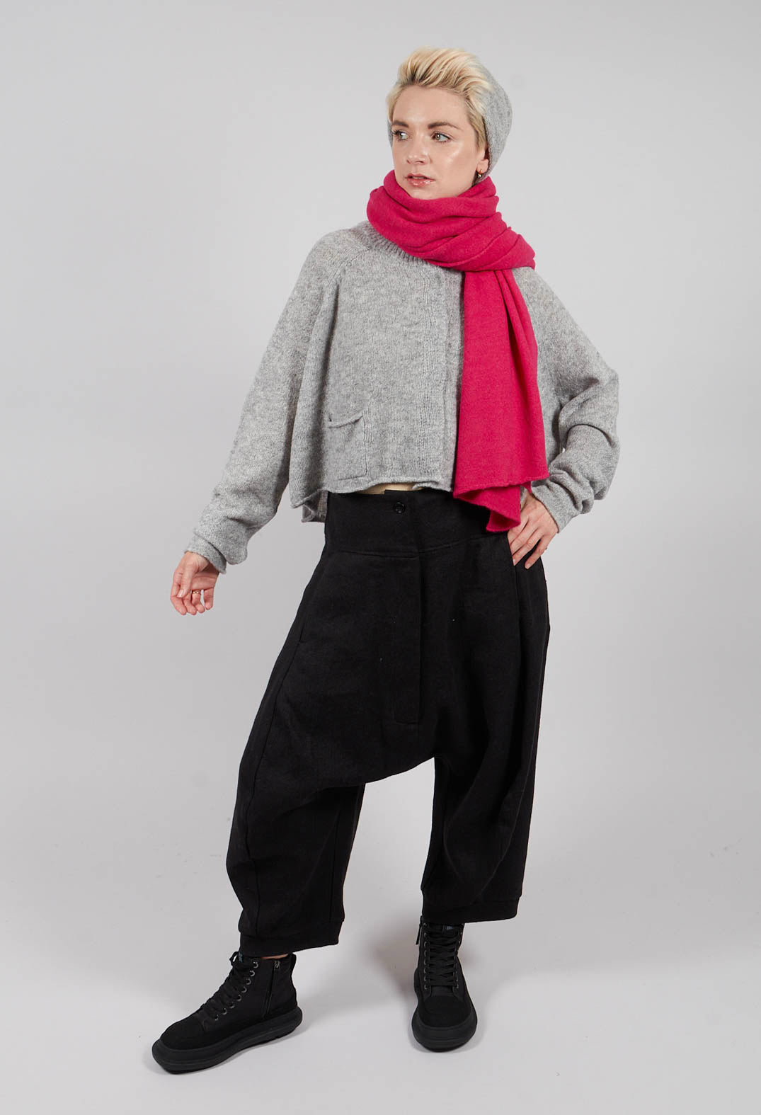Short Cardigan in Light Grey - 3317102