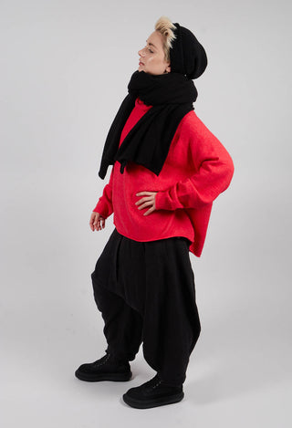 Knitted Beanie Hat in Black - 3314606