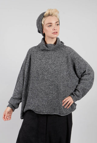 Knitted Beanie Hat in Dark Grey - 3314606