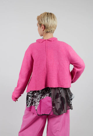 Short Cardigan with Collar in Lily - 3327102