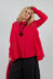 Cotton Shirt with Pleated Back in Rose - 3350403