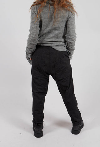 Slim Leg Trousers in Black Stripe - 3410108
