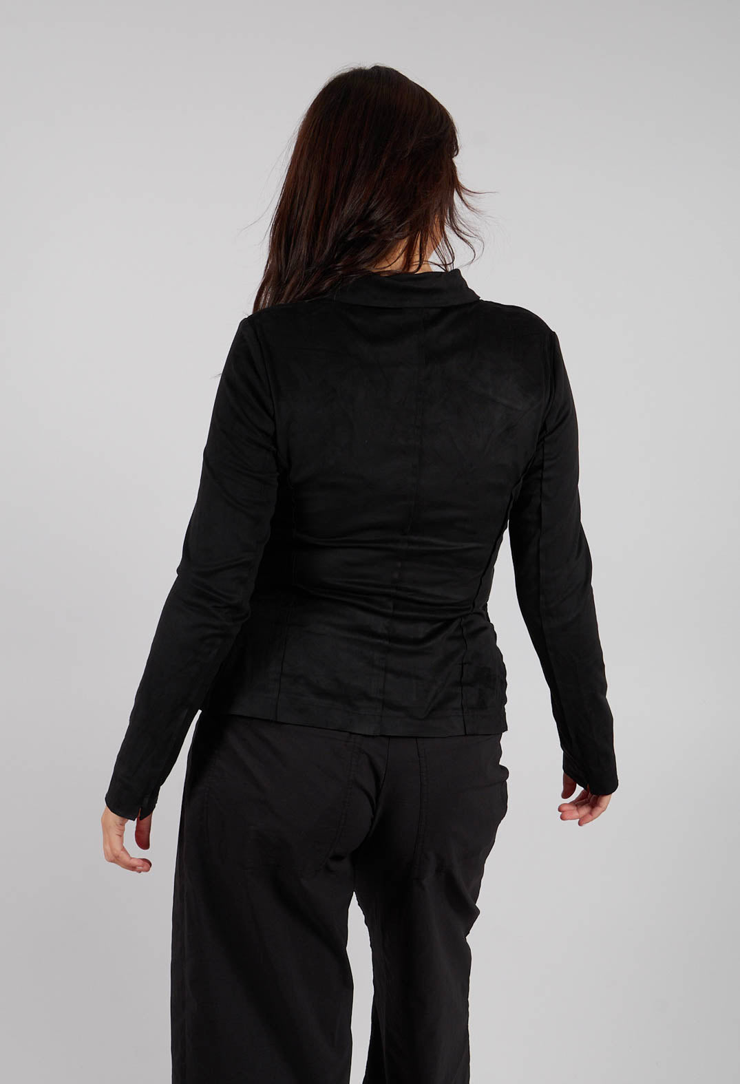 Button Through Jacket in Black - 3421106