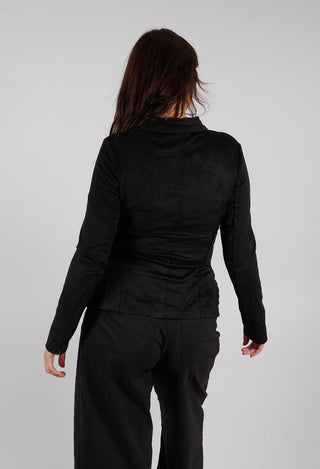 Button Through Jacket in Black - 3421106