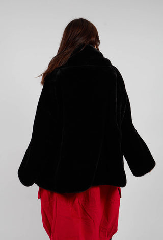 Faux Fur Jacket in Black - 3431101