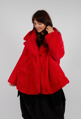 Faux Fur Jacket in Rose - 3431101
